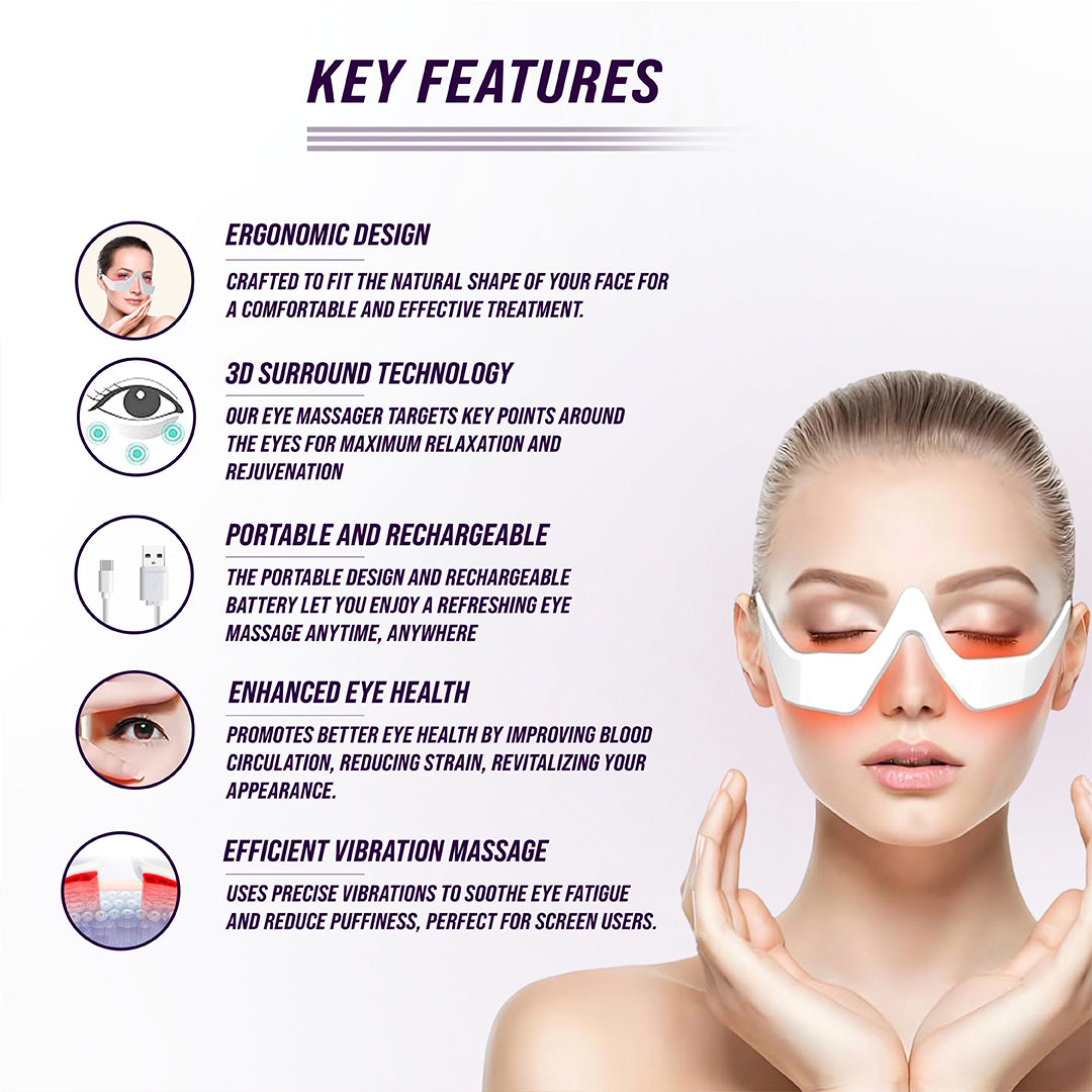 Red Light Therapy Under-Eye Massager
